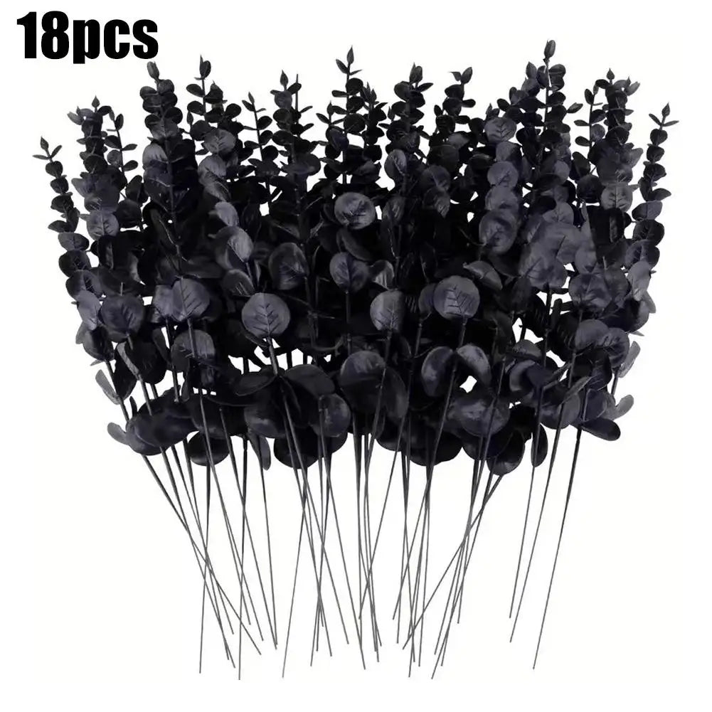 Artificial Eucalyptus Stems (18 Pack) – Faux Greenery for Vase & Home Decor