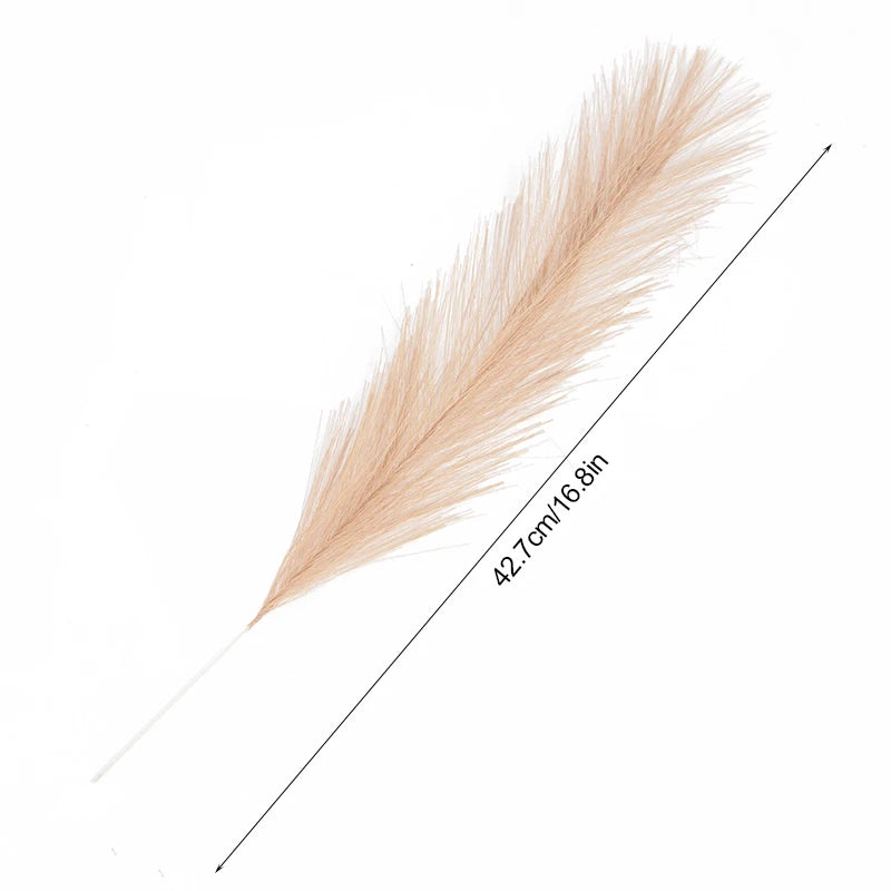 Faux Pampas Grass Bouquet – Fluffy Artificial Pampas for Vase & Boho Decor
