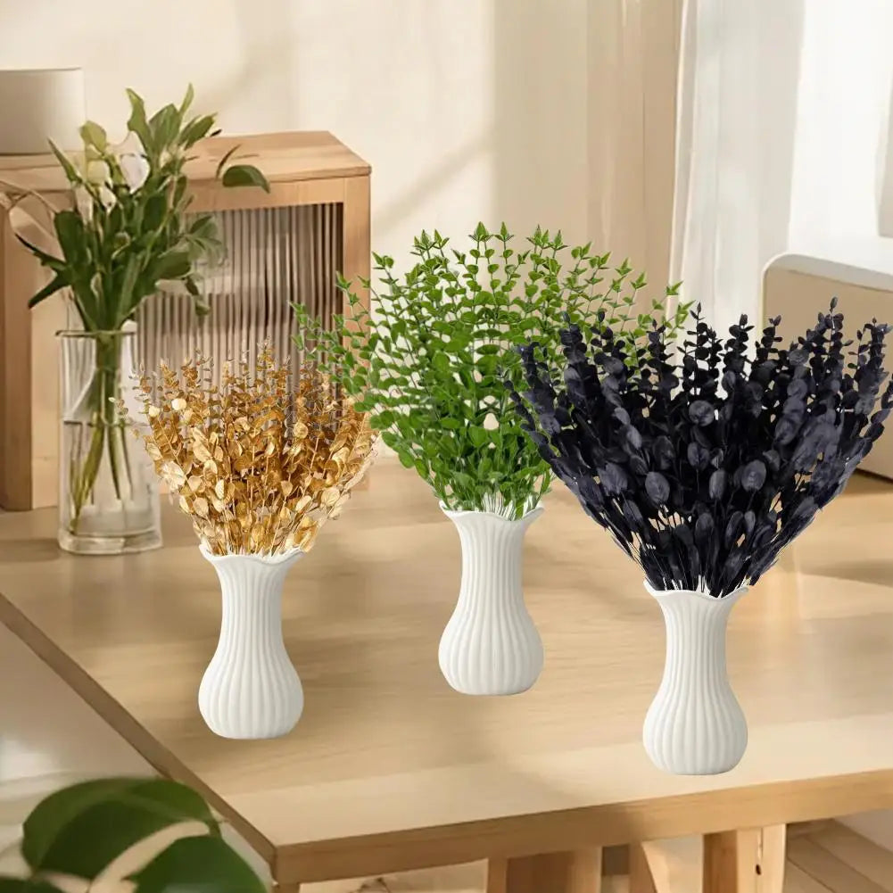 Artificial Eucalyptus Stems (18 Pack) – Faux Greenery for Vase & Home Decor