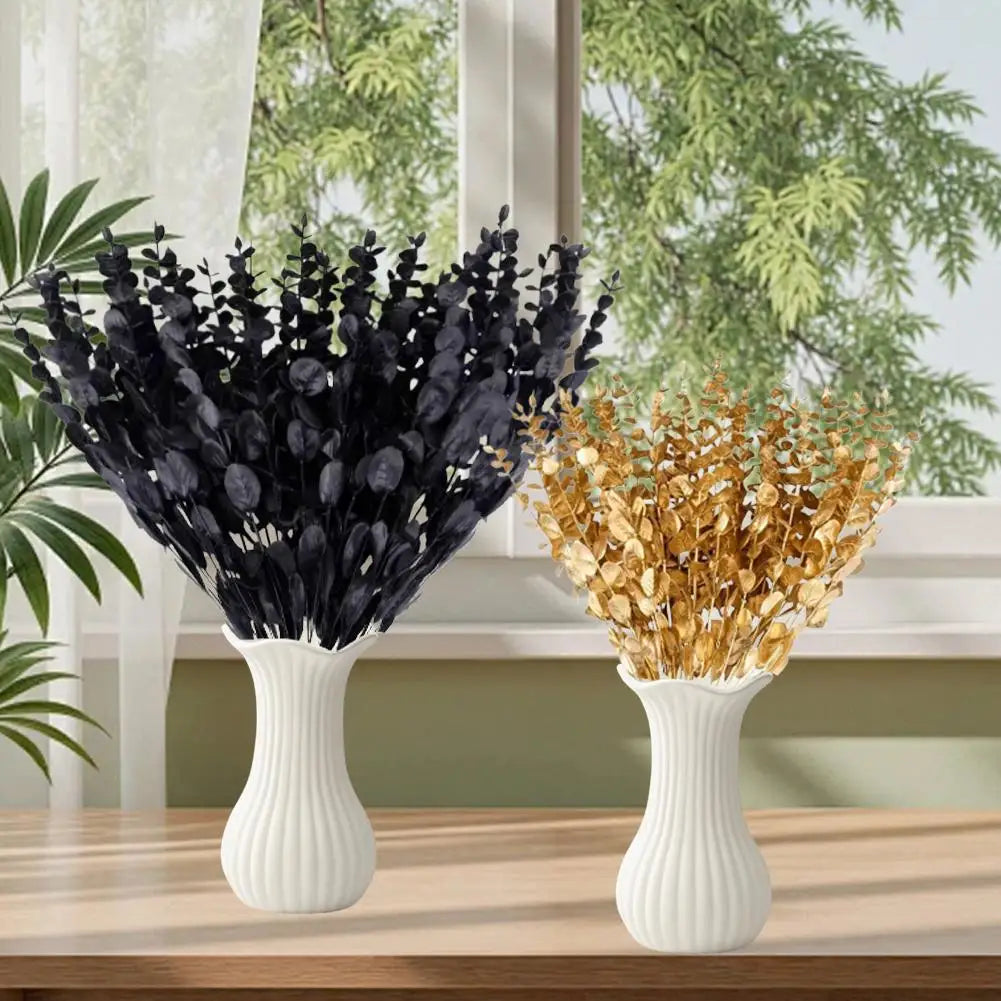 Artificial Eucalyptus Stems (18 Pack) – Faux Greenery for Vase & Home Decor
