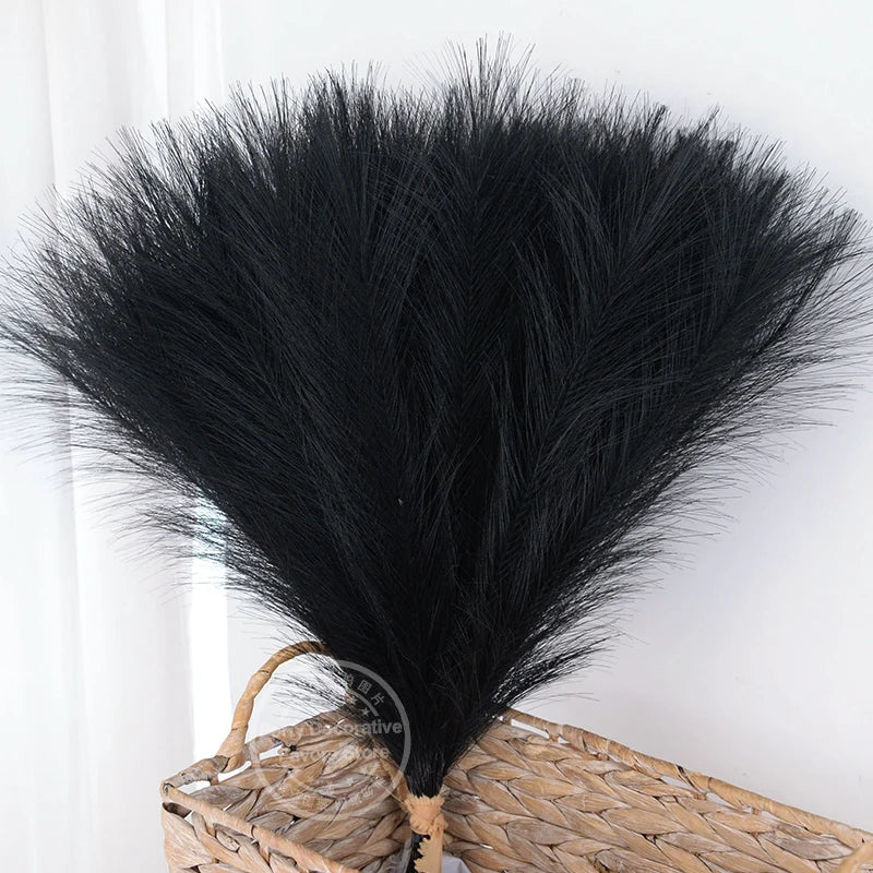 Faux Pampas Grass Bouquet – Fluffy Artificial Pampas for Vase & Boho Decor