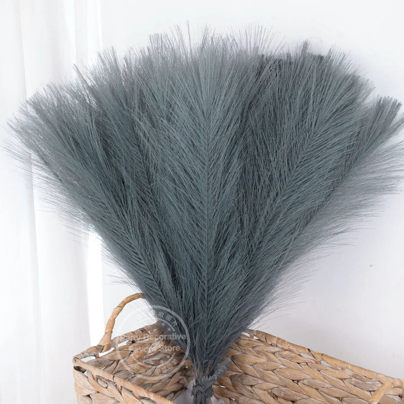 Faux Pampas Grass Bouquet – Fluffy Artificial Pampas for Vase & Boho Decor