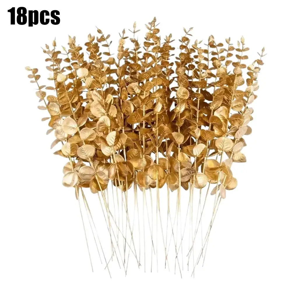 Artificial Eucalyptus Stems (18 Pack) – Faux Greenery for Vase & Home Decor